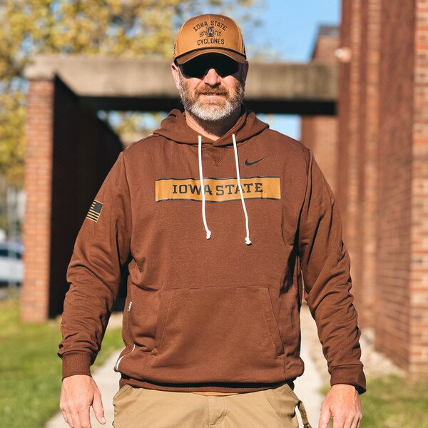 Nike® Iowa State Brown Military Appreciation Dri-FIT Hoodie